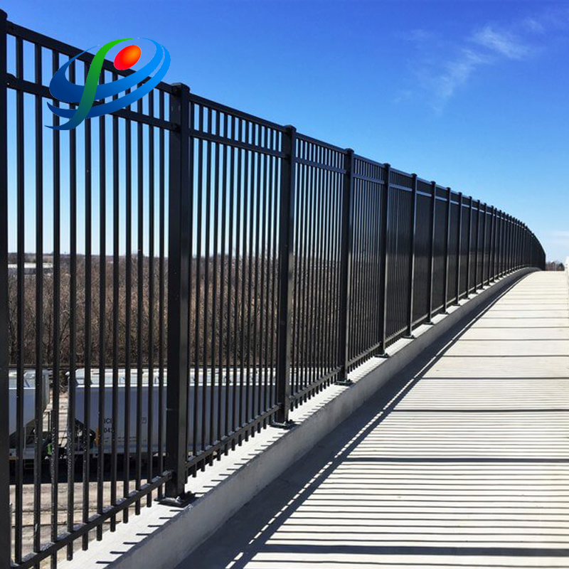 Non-Cracking Non-Fading Aluminum/Galvanized Steel Fence for Bridge