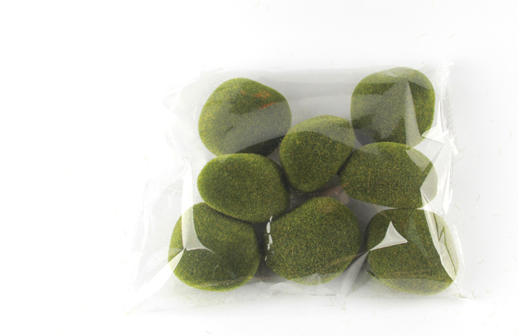 Камни декоративные с искусственным мхом Мосс Рокс