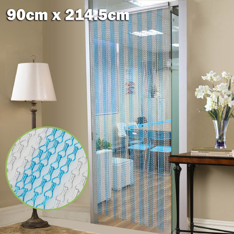 Aluminum Curtains Curtain Insect Room Dividers Anodized Chain Link Fly Screen