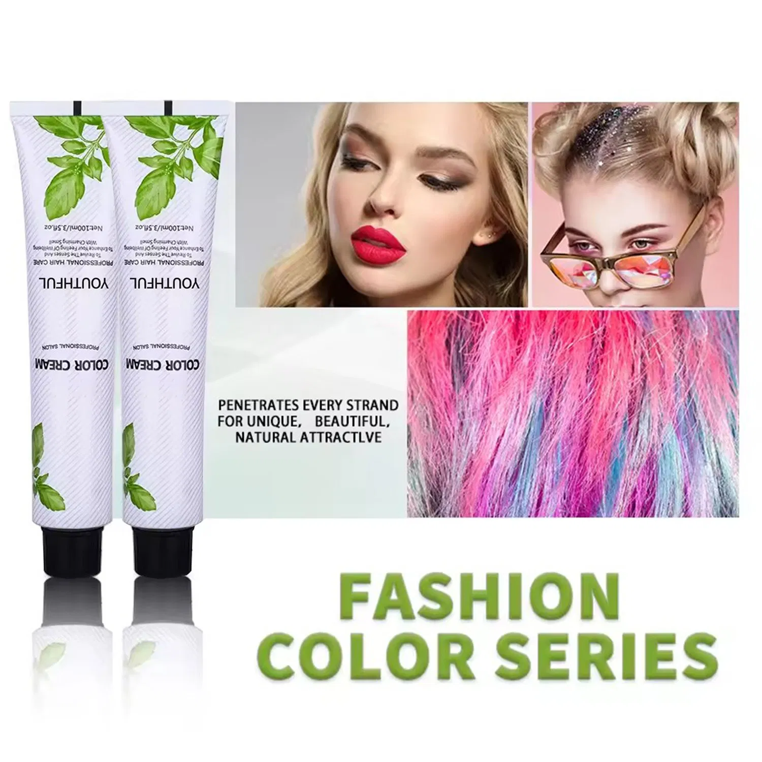 Salon Professional Hair Color Cream Non Allergic Gray Coverage