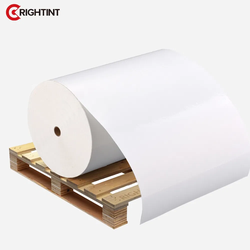 Transparent BOPP flexo film for clear bottle labels vinyl sticker paper roll