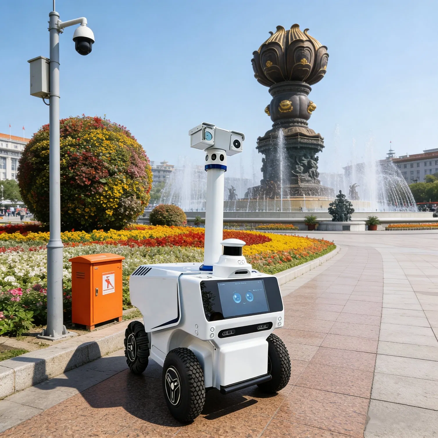 Ai-Powered All-Terrain Security Patrol Robot with Non-Contact Wireless Charging and 7h Runtime
