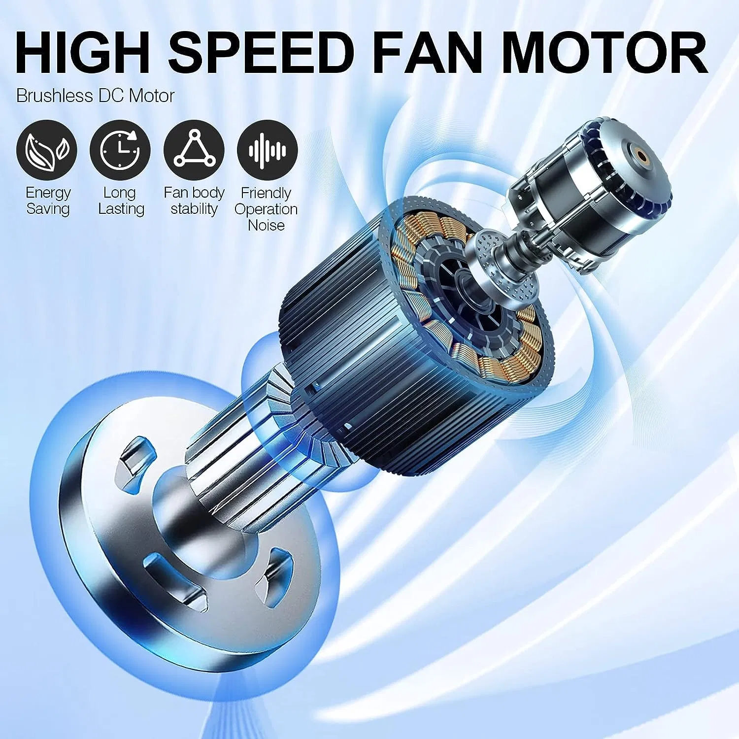 Battery Operated 2-in-1 Solar Powered & AC Charger Portable Table Fan