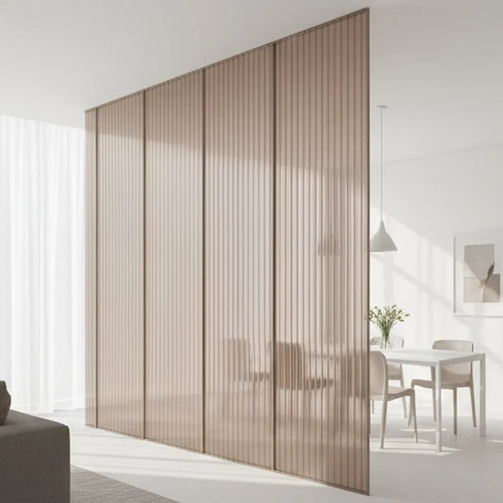 Premium Patterned Tempered Glass Panel for Elegant Interiors
