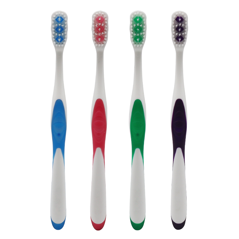 Premium Soft Bristle Toothbrush with Ergonomic Rubber Handle