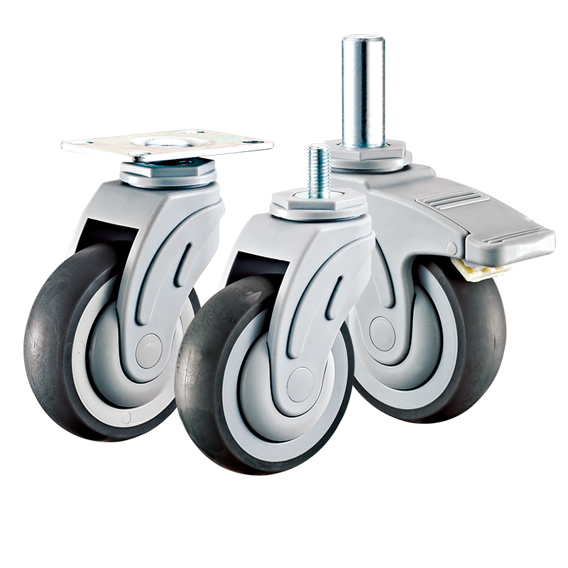 High-Performance Medical Plate Caster 5 in Wheel Dia. Type a
