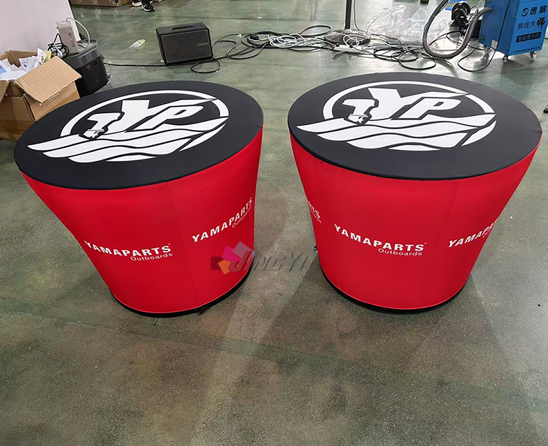 Custom Printed Inflatable Chair Air Sealed Lounger Table for Moto Sport Trade Show Retail Event