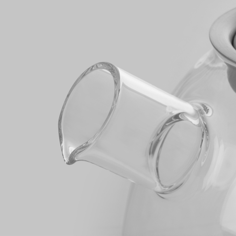 Food Grade Mixing Design Glassware Pitcher Set with Stainless Steel Filter Suit Glass Tea Pot Teapot