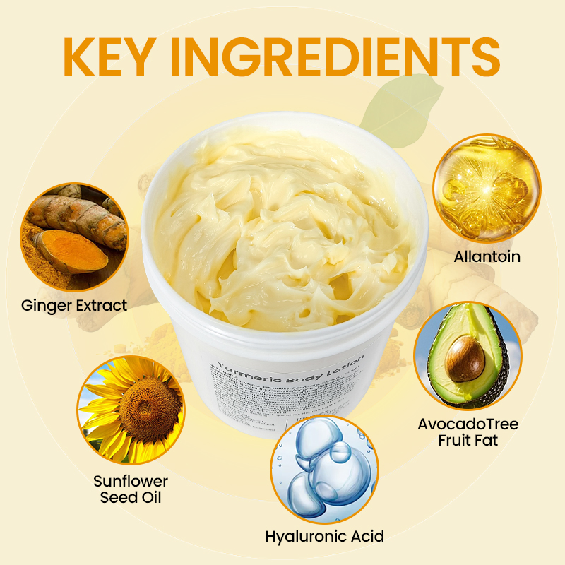 Hyaluronic Acid & Ginger Extract Turmeric Body Lotion Brightening & Refreshing