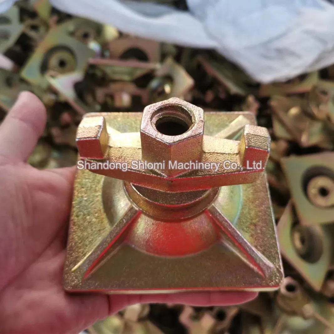Peri/Doka/Meva Dia115mm*115mm Formwork Combination Accessories Iron Casting Anchor Nut Plate Nut Wing Nut