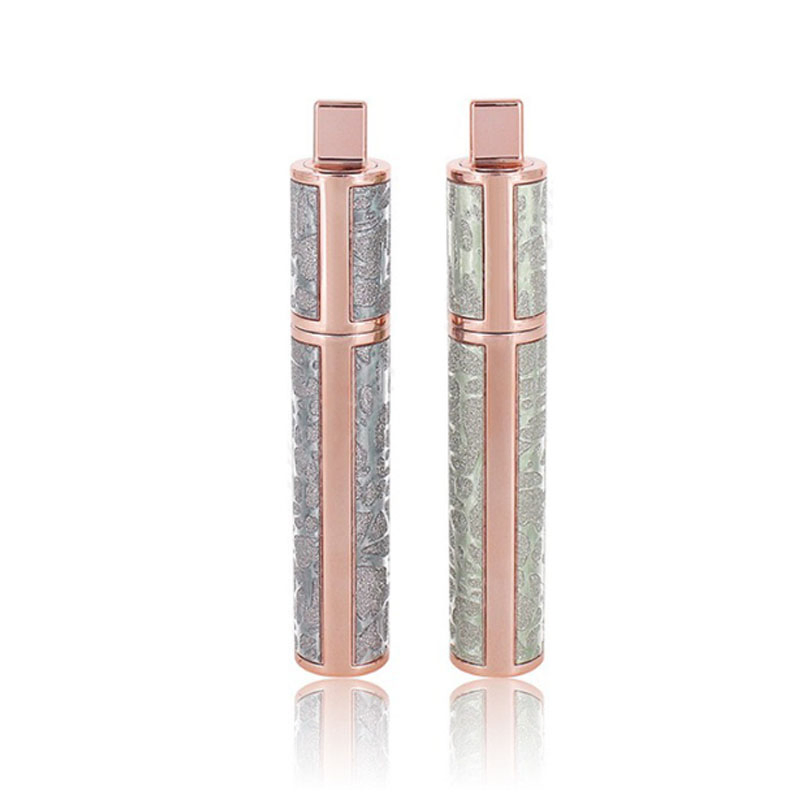 Fashion Round Thick Slender Long Lasting Black Mascara Rotating Silicone