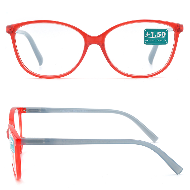 Classic Thin Ultra Light Reading Glasses with Colorful Selection and Spring Hinge for Unisex