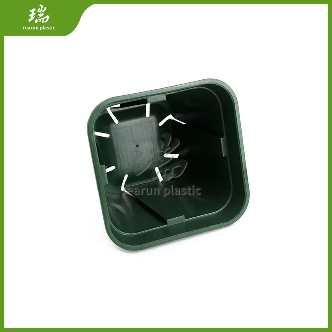 Rearun China Factory Double Color Plastic Flower Pot for Landscape Greening