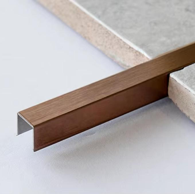 U Shaped Decorative Stainless Steel Tile U Trim/Strip/Profile/Patti for Stair Edging