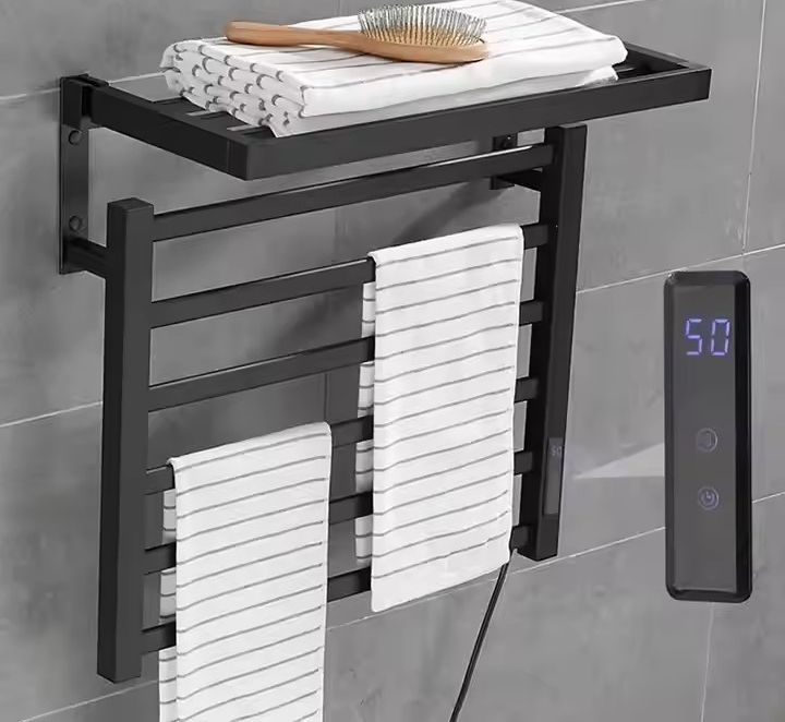 Premium Electric Heated Towel Rack - Stylish Aluminium Warmer