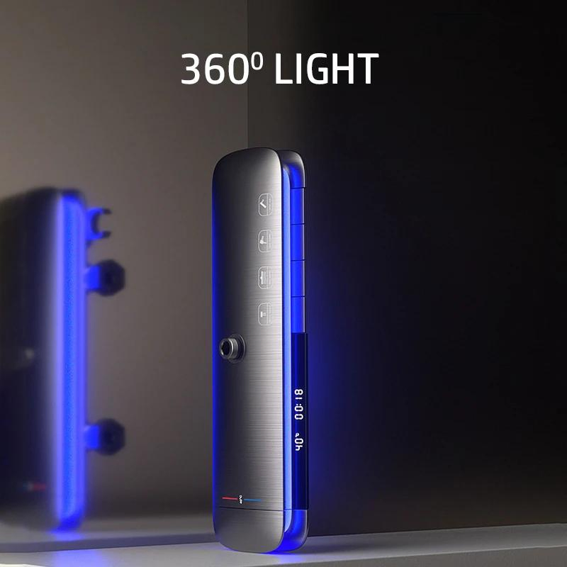 LED Atmosphere Lamp Shower Set Bathroom LED Digital Thermostatic Mixer Shower System Bathtub SPA Rain Fall Tap Hot Cold Faucets