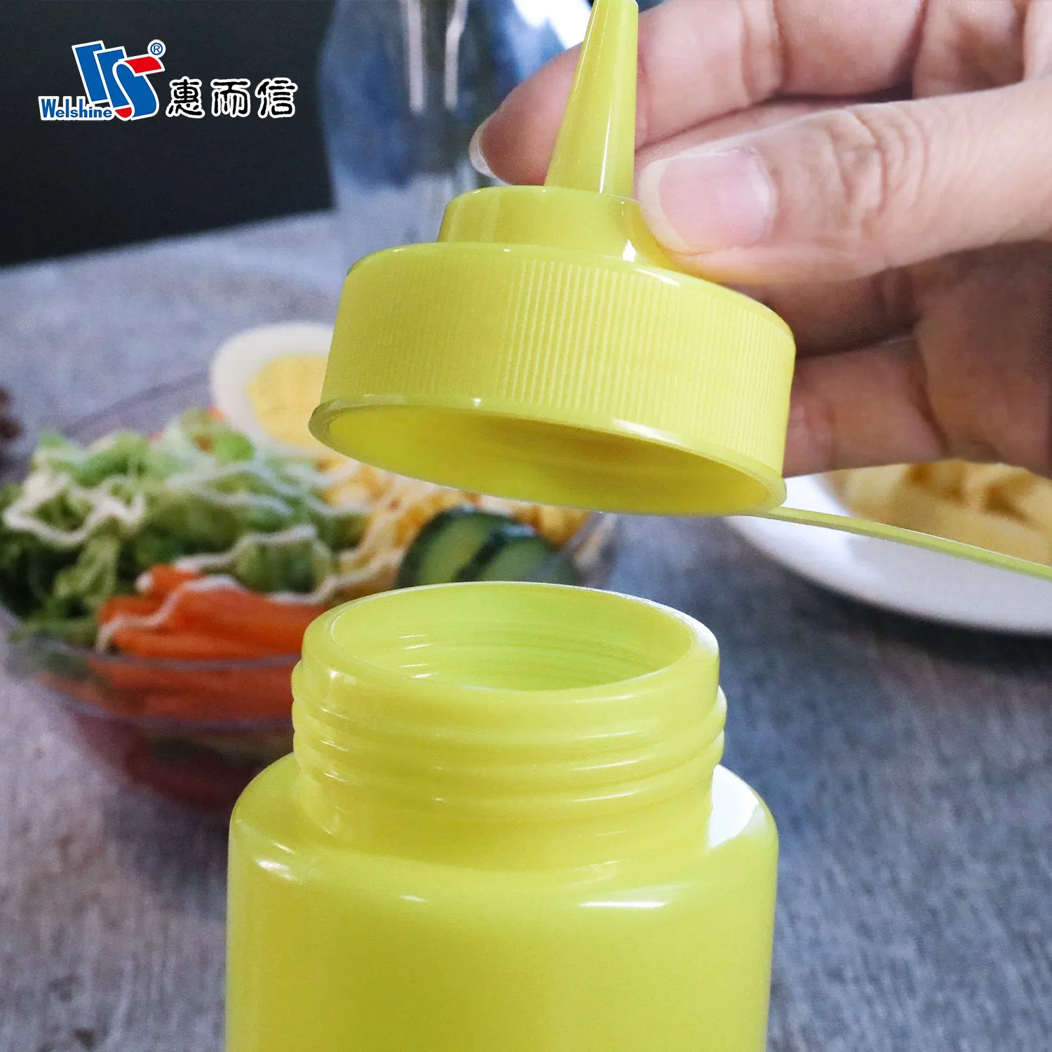 8/12/16/24/36oz Ketchup Squeeze Bottle Food Grade Sauce Dispenser Bottle