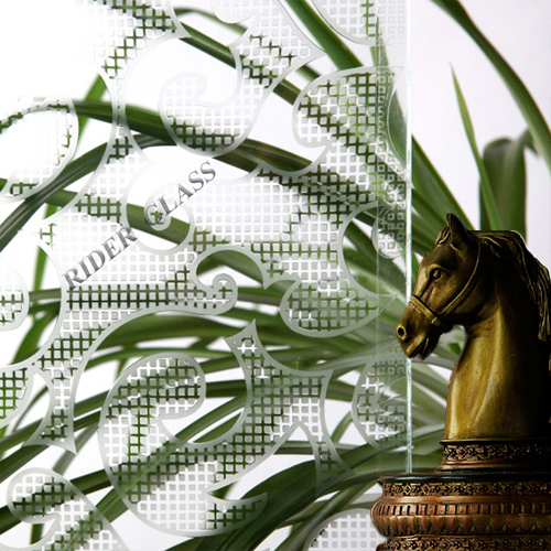 3-6mm Decorative Acid Etched Frosted Art Architectural Glass