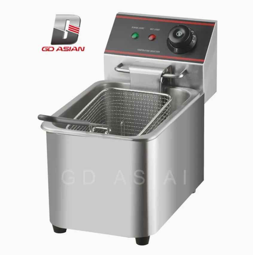 Electric Fryer 6L Stainless Steel for Food Equipment