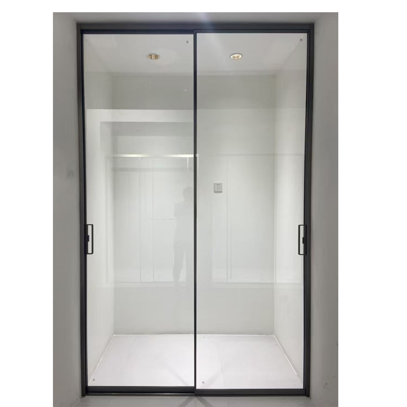 Aluminium Alloy Frame Sophisticated Sliding Door Shower for Study / Bathroom with Tempered Frosted Glass Design