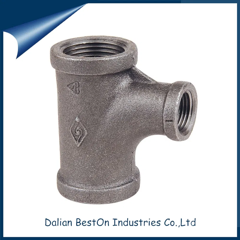 En10242 Galvanized Threaded Malleable Cast-Iron Pipe Fittings for HVAC Water Loops