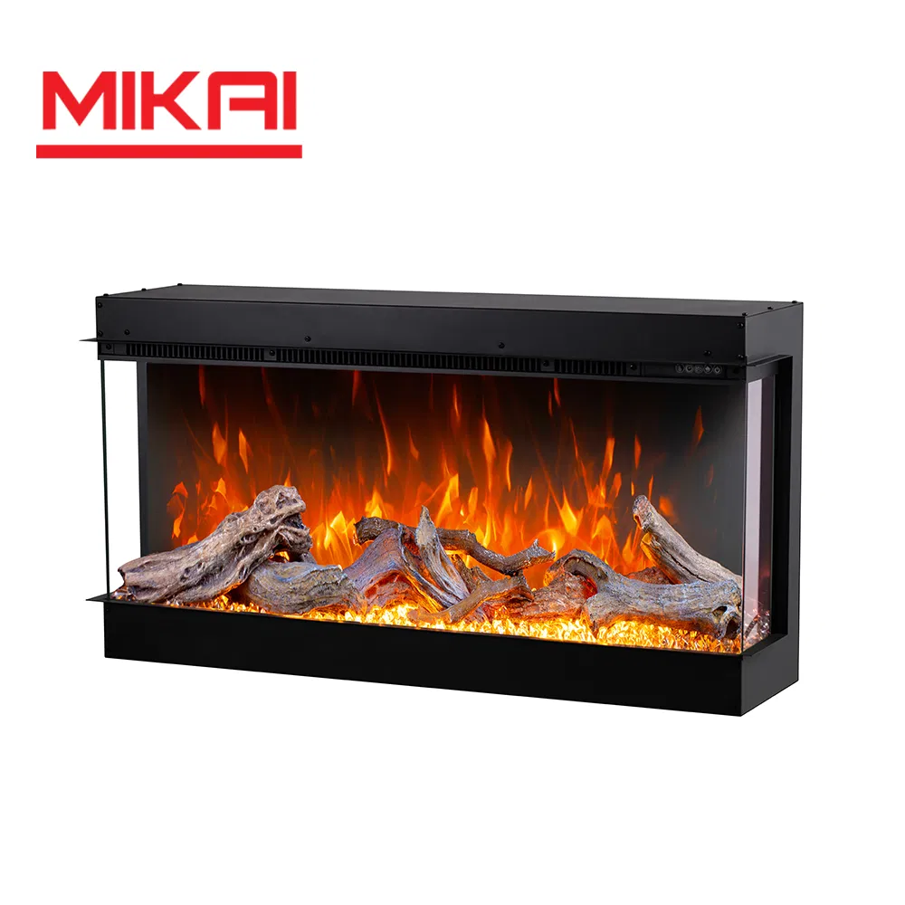 875X230X455mm Factory Custom Stainless Steel Build-in Electronic Fireplace Simulated Flame Heater for Home