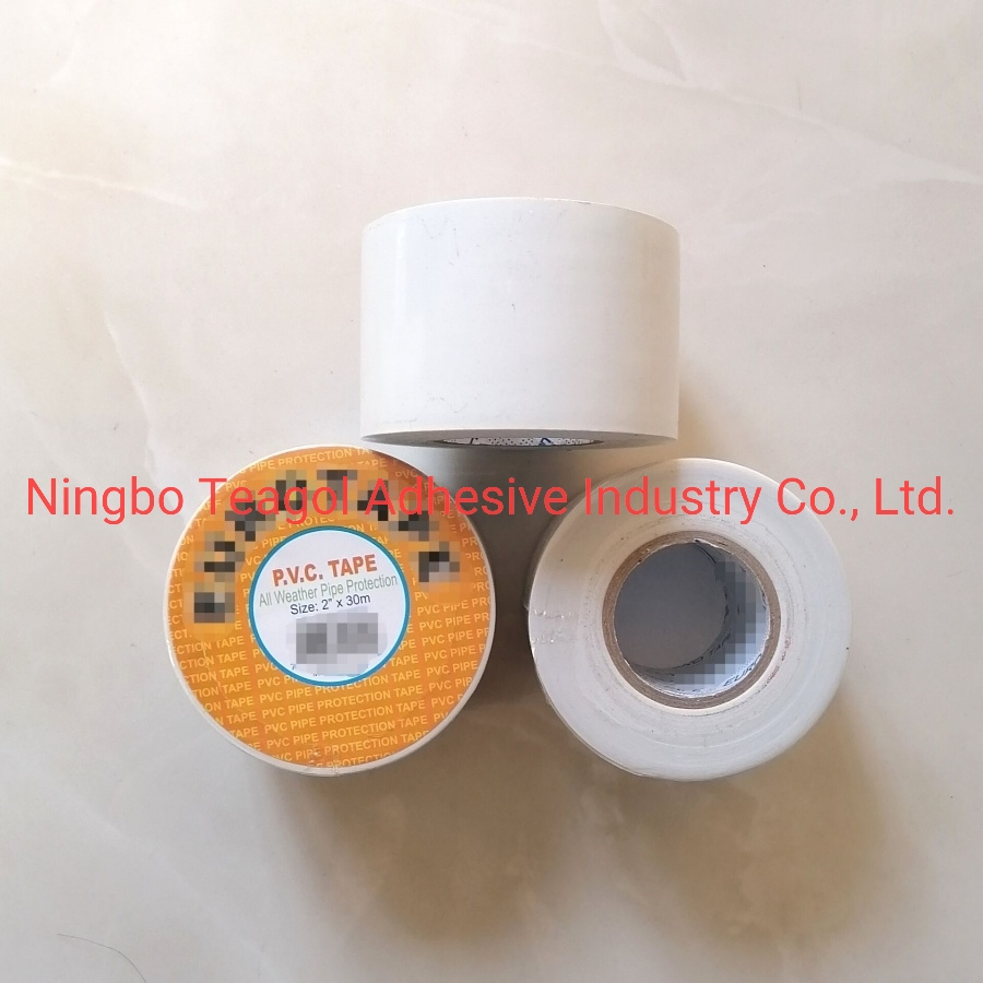 25mmx30m PVC Pipe Wrapping Tape White All Weather