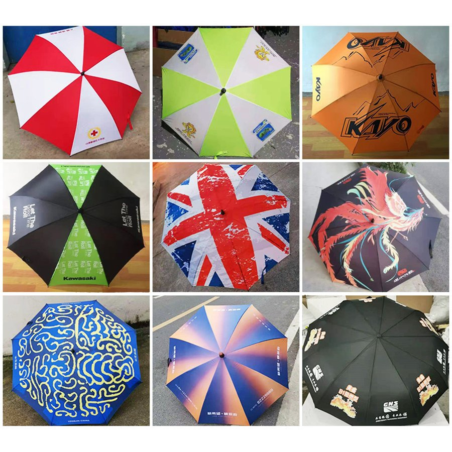 Long Handle Korean Small Fresh Plain Umbrella with Customized Logo