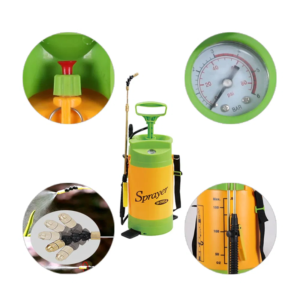 5L Garden Agricultural Household Shoulder Pressure Sprayer with Gauge (SX-CS5C-A)