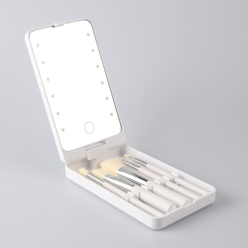 New Fashion LED Mirror with Stoagre Boxes for Makeup Brushes