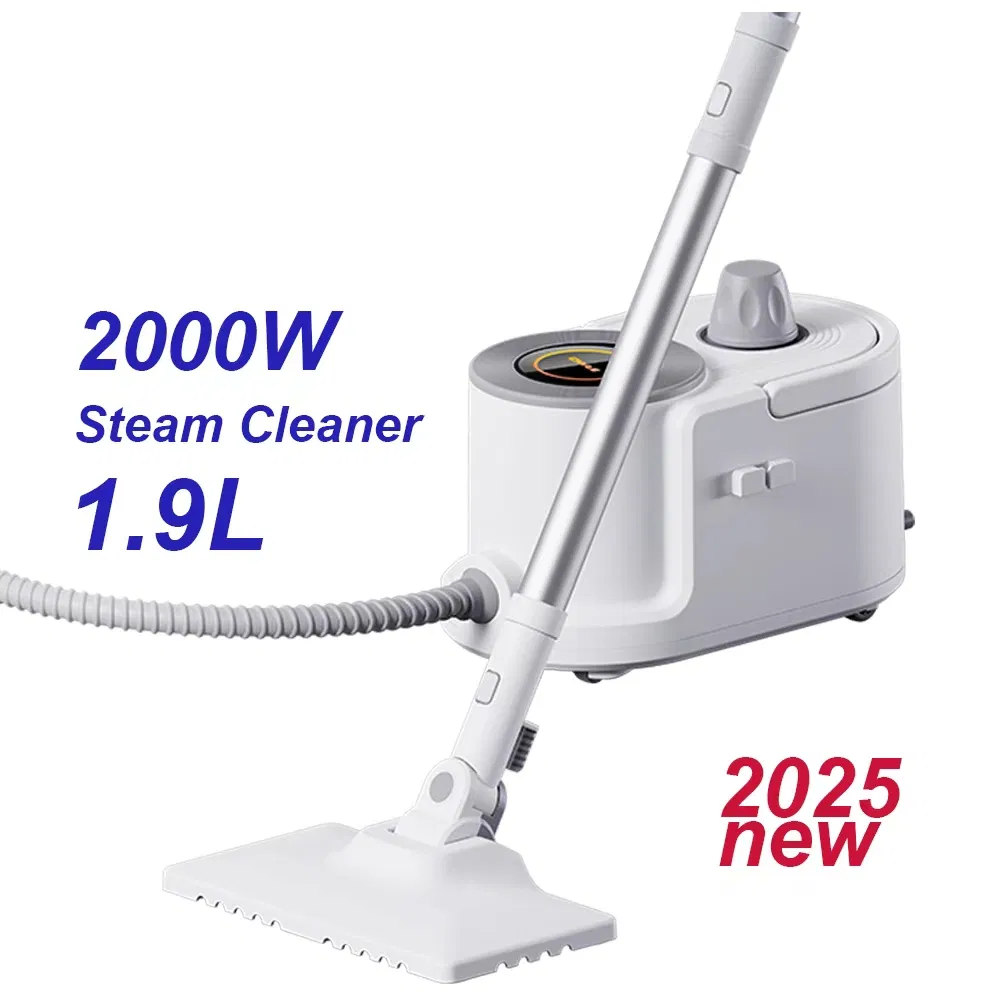 2025 New Household 1900ml Large Water Tank 40mins long time working 5Bar High Pressure Portable Steam Cleaner