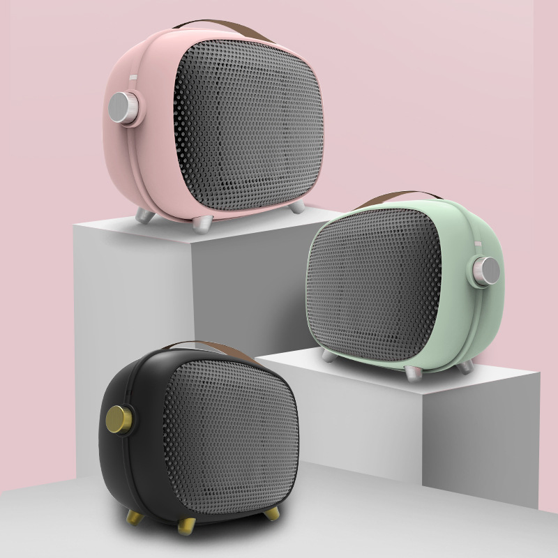 Space Fan Heater Small PTC Ceramic Heater with Tip-Over and Overheat Protection