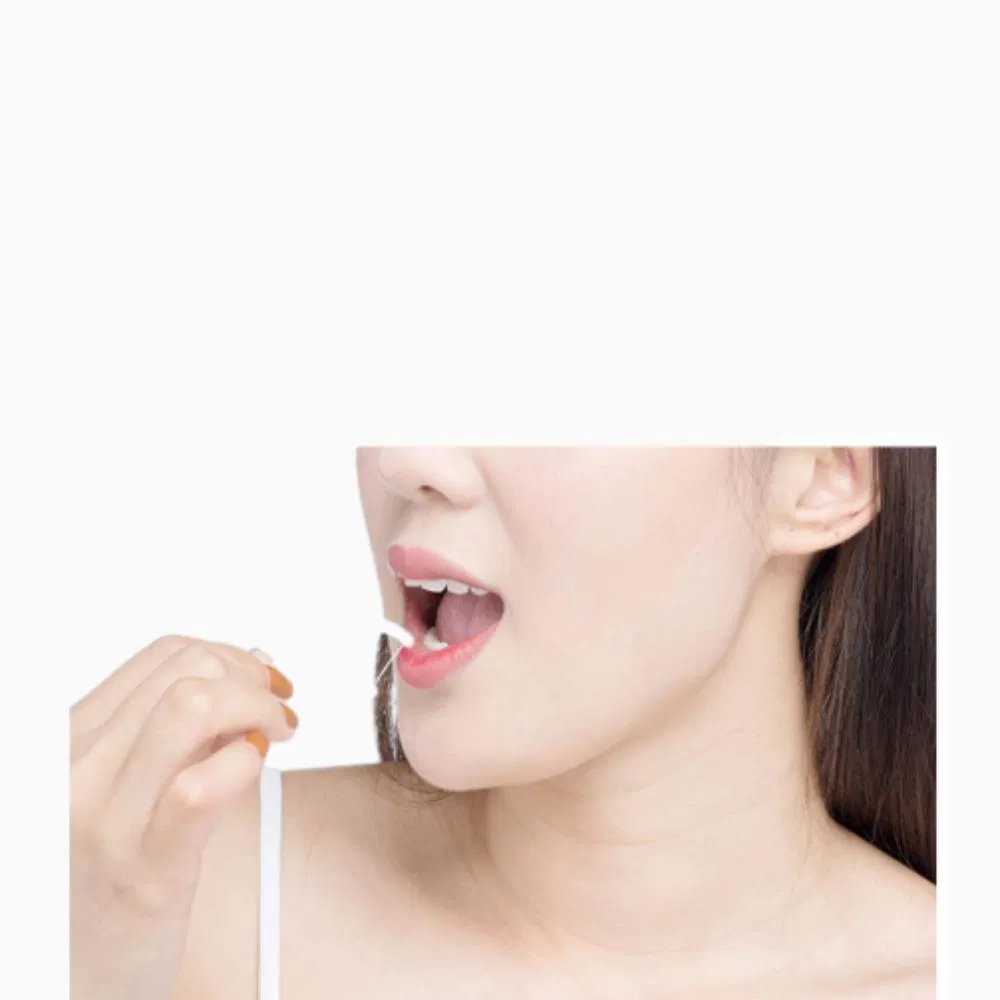 Portable Zipper Bagged Polymer Anti Slip Groove Oral Cleaning Dental Floss