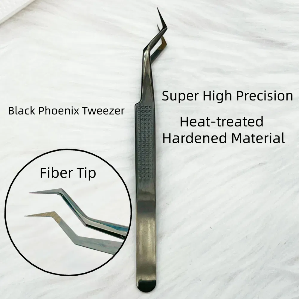 Custom Logo Best Non-Magnetic Pointed PCB Precision Soldering Fiber Tip Lash Tweezers