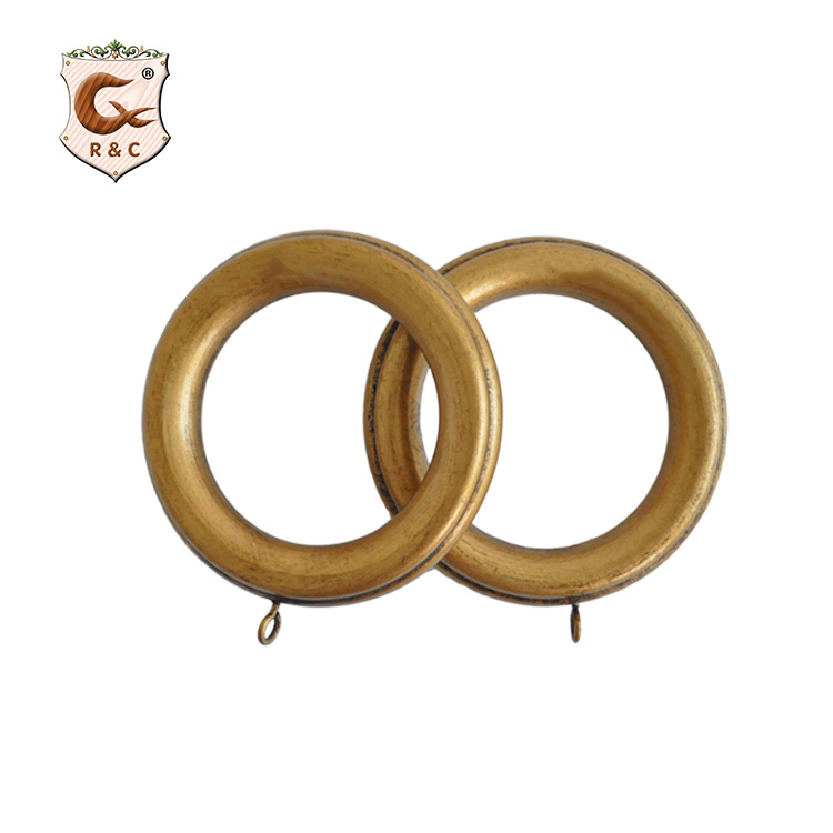 Manufacturers High Quality Wooden Curtain Rings with Clips
