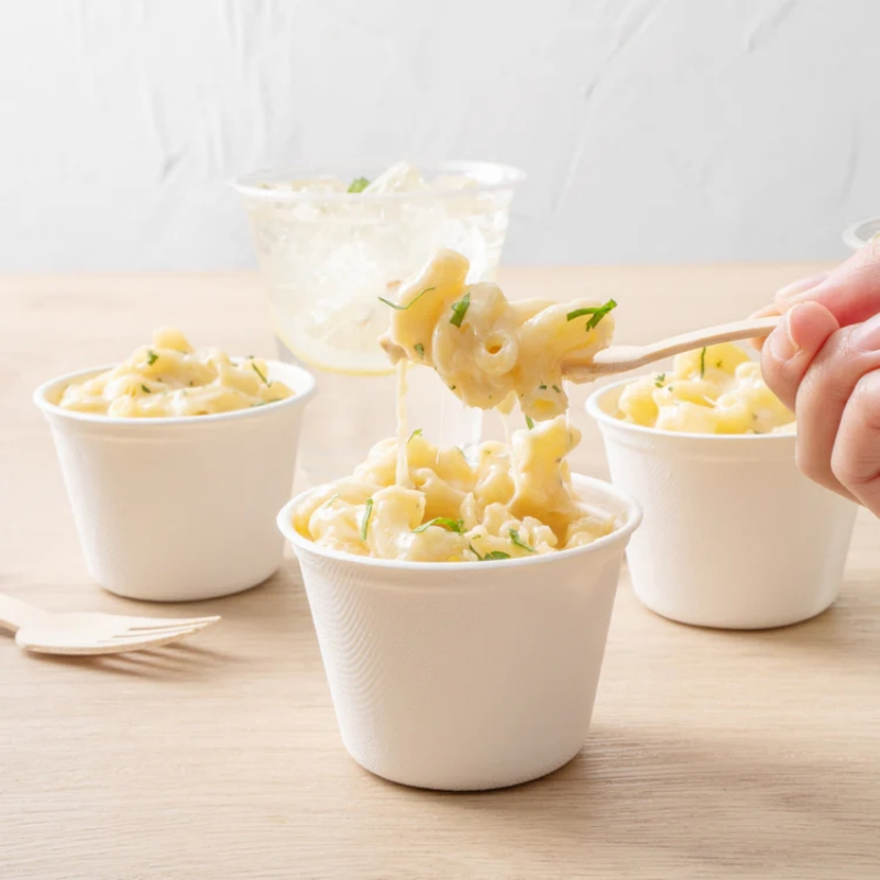 Экологичная чашка из сахарного тростника с изогнутым краем