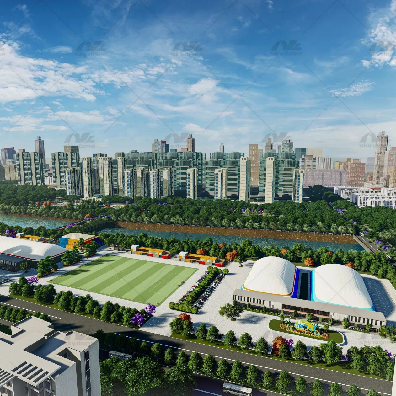 Spatial Sports Air Dome in Xinjiang