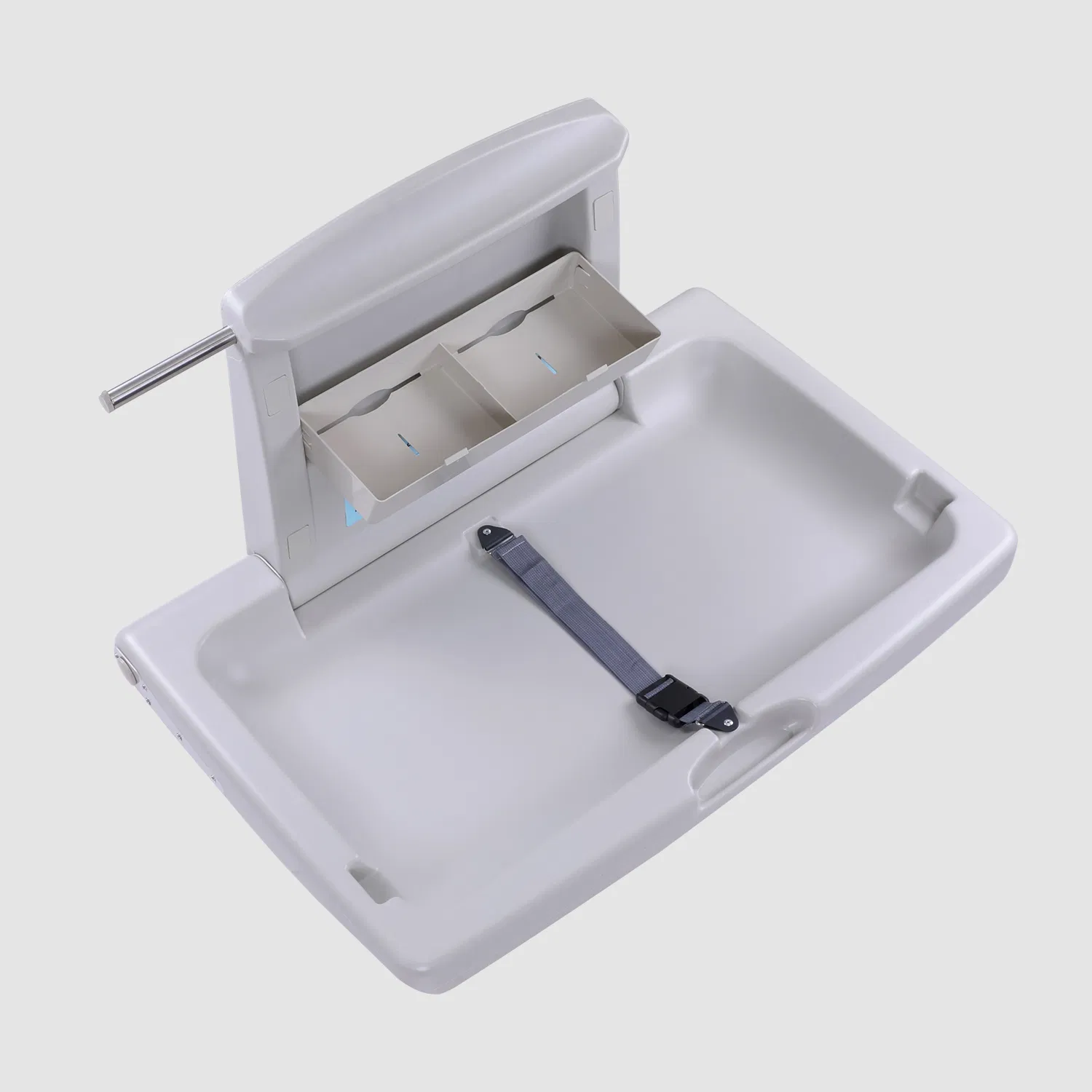 Commercial Baby Changing Station Folding Diaper Table Wall Mounted Nursery Changing Table with Child Safety Seat