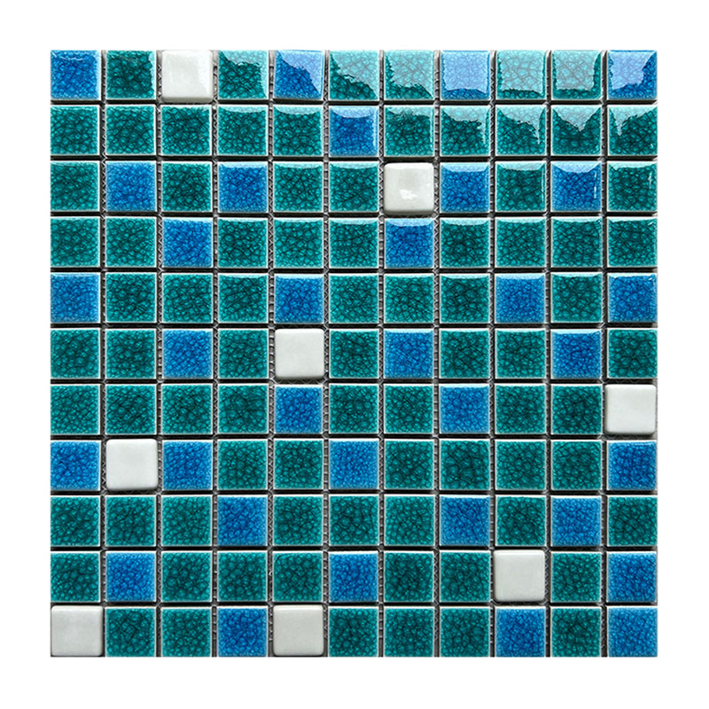 Fluorescent Luminous Mosaic Swimming Pool Tiles for Outdoor Glow Effects