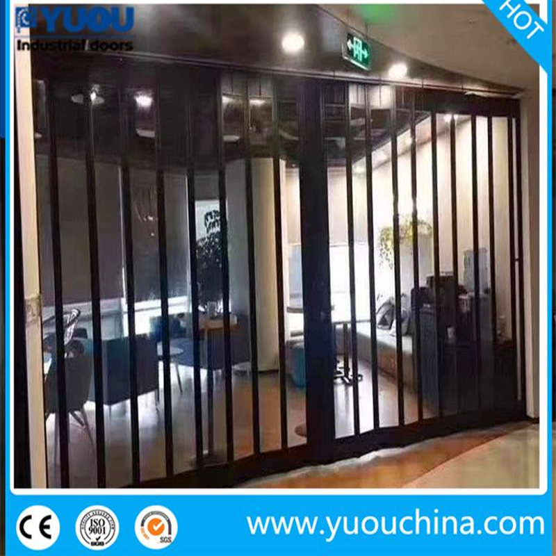 China Commercial Convenient Aluminum PC Transparent Folding Door