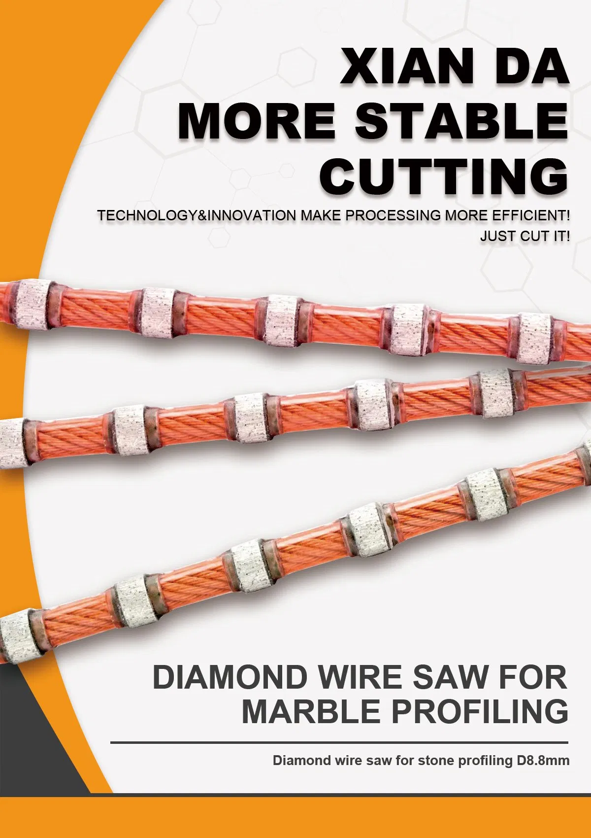 Sintered Diamond Wire Saw for Flexible Concrete and Reinforced Concrete/Diamond Tool/Diamon Wire Saw