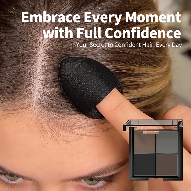 Custom Non-Greasy Hair Magics Concealer Hairline Shadow Powder Portable Volume Hair Powder Root Touch up for Hair Loss Women