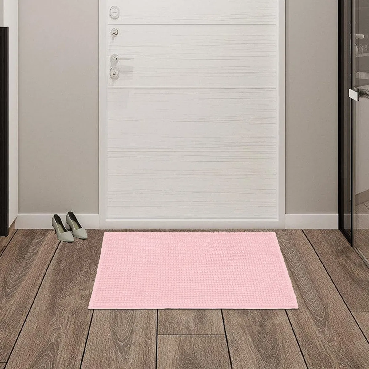 Non Slip Washable Area and Bath Mat Soft Chenille