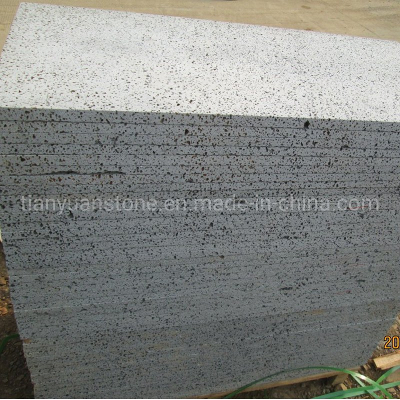 Black Basalt Paver, Honed Surface Machine Cut Paving Stone Black Basalt