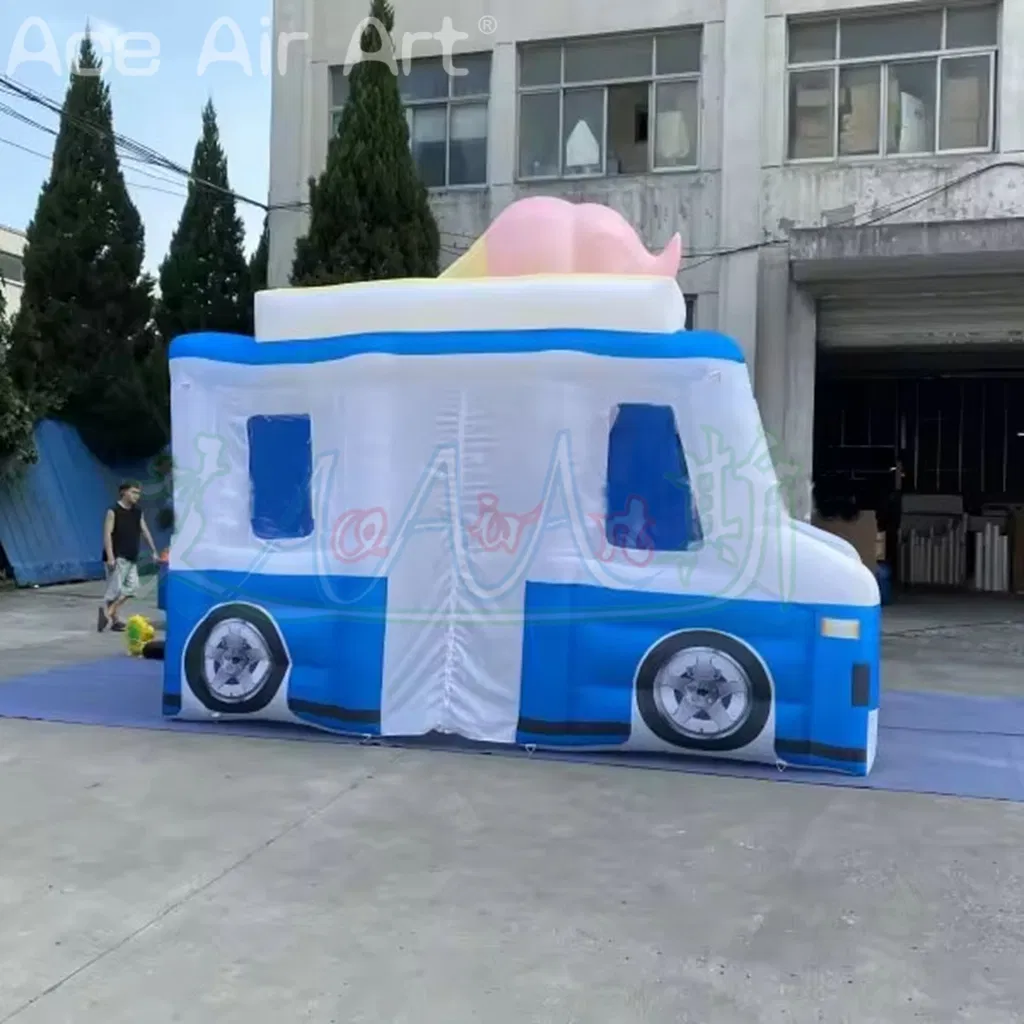 Inflatable Ice Cream Truck Tent Inflatable Ice-Cream Stand Booth Inflatable Food Kiosk