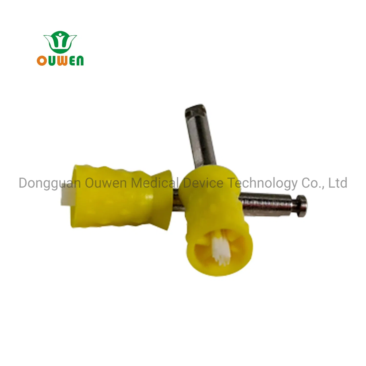 Ouwen Professional Dental Consumables Manufacturer ISO13485 CE FDA Certificate Dual Use Prophy Cup Slicone Polishing Cup Disposable Polishing Brush
