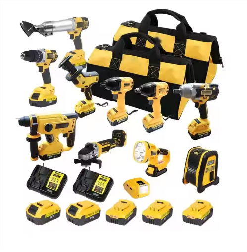 Professional Cordless Tools Wrench Combo Set with Hard Case