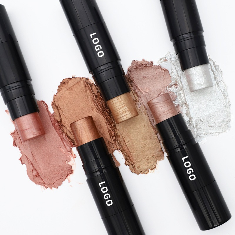 Cosmetics Factory 2-in-1 Custom Vegan Cream Makeup Highlighter Stick with Brush