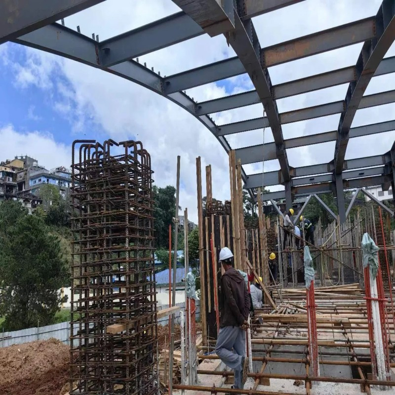 Fast Construction Moden Design Multistoreys Teel Structure Building Used for Supermarket