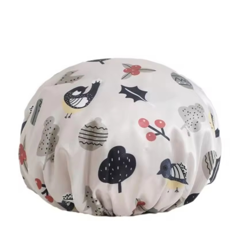Best Sale Multicolored Waterproof Shower Hat Multifunctional Silky Smooth Lightweight Shower Cap